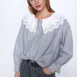NWT Zara Oversized Poplin Shirt